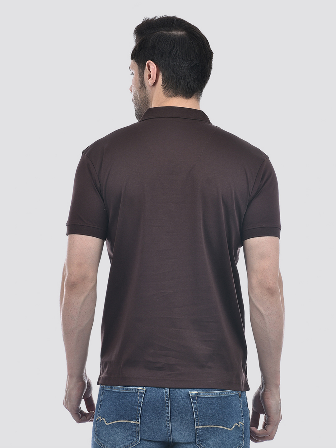 Numero Uno Men Solid Brown T-Shirt